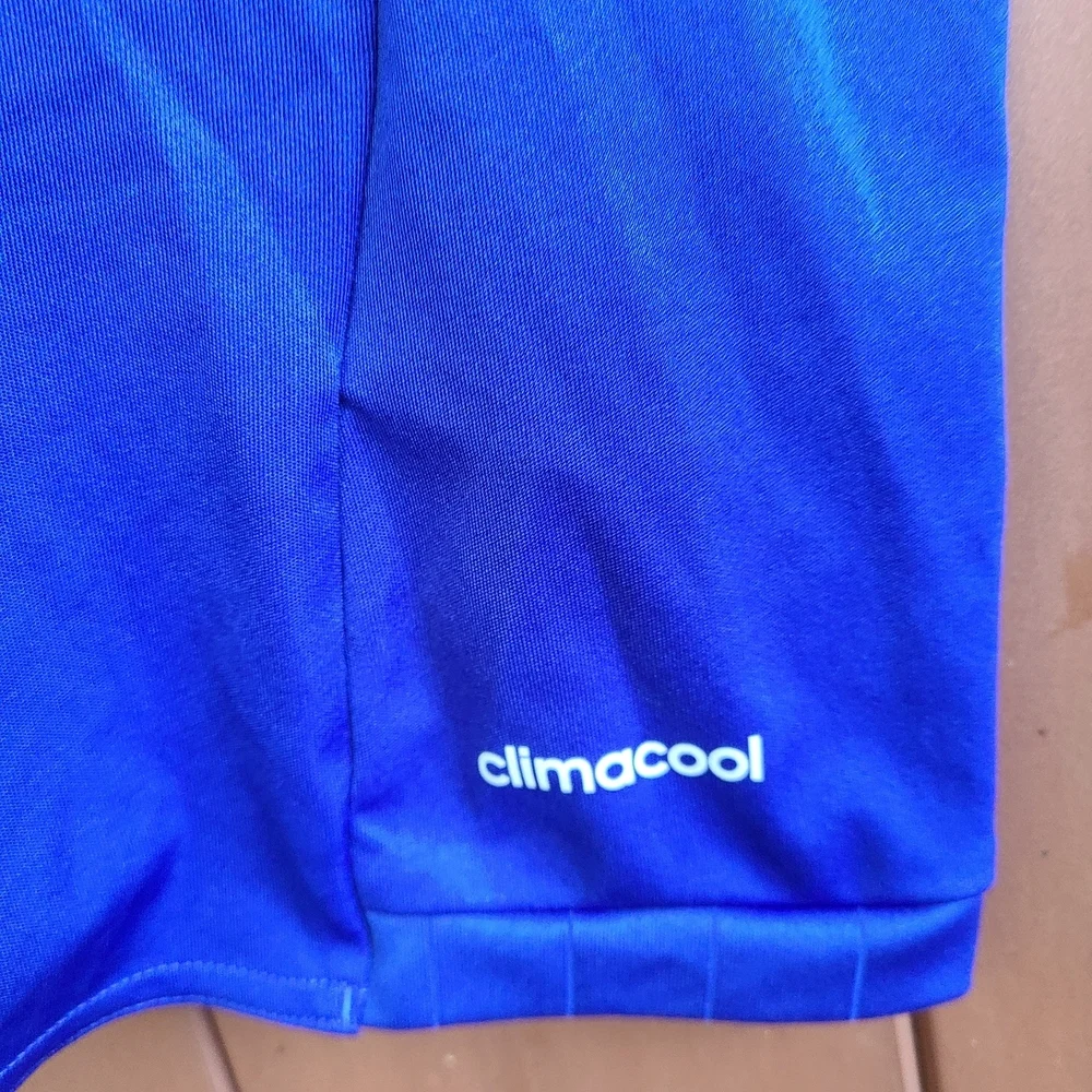 Adidas Blue Soccer Jersey with Crew‎ Neck and Short Sleeves
